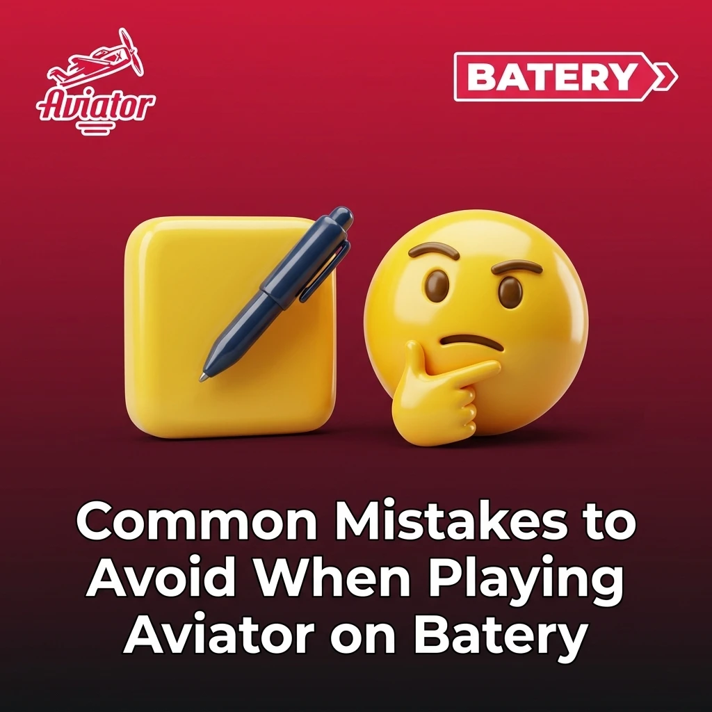 Common mistakes to avoid when playing Aviator on Batery, including chasing losses and ignoring statistics panel